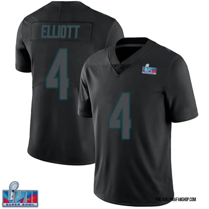 Jake Elliott 4 Philadelphia Eagles Super Bowl LVII Patch Atmosphere Fashion  Game Jersey - Gray - Bluefink