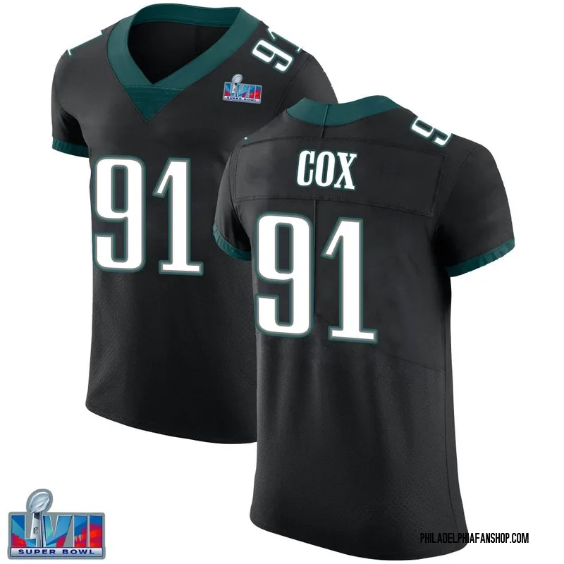 Fletcher Cox 91 Philadelphia Eagles Super Bowl LVII Champions Men Game  Jersey - Black - Bluefink