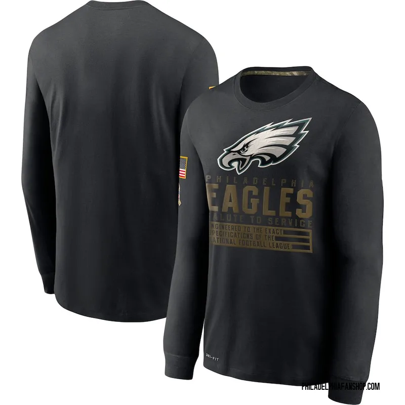 Arryn Siposs Philadelphia Eagles Men's Legend Olive Salute to Service  T-Shirt