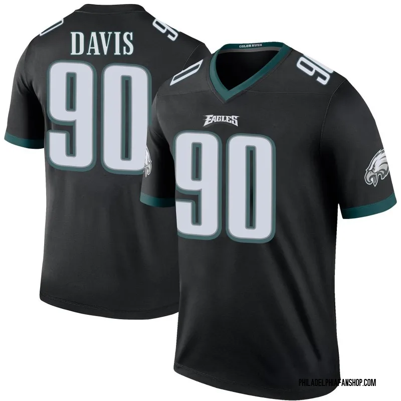 Black Men's Jordan Davis Philadelphia Eagles Legend Color Rush Jersey