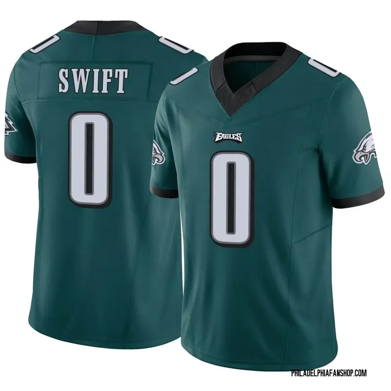 Philadelphia Eagles D'ANDRE SWIFT Vintage Throwback Football Jersey KE –