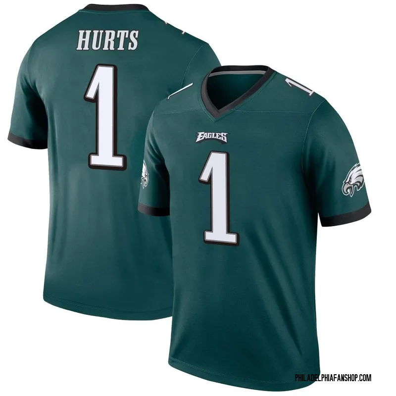 Green Men's Jalen Hurts Philadelphia Eagles Legend Jersey