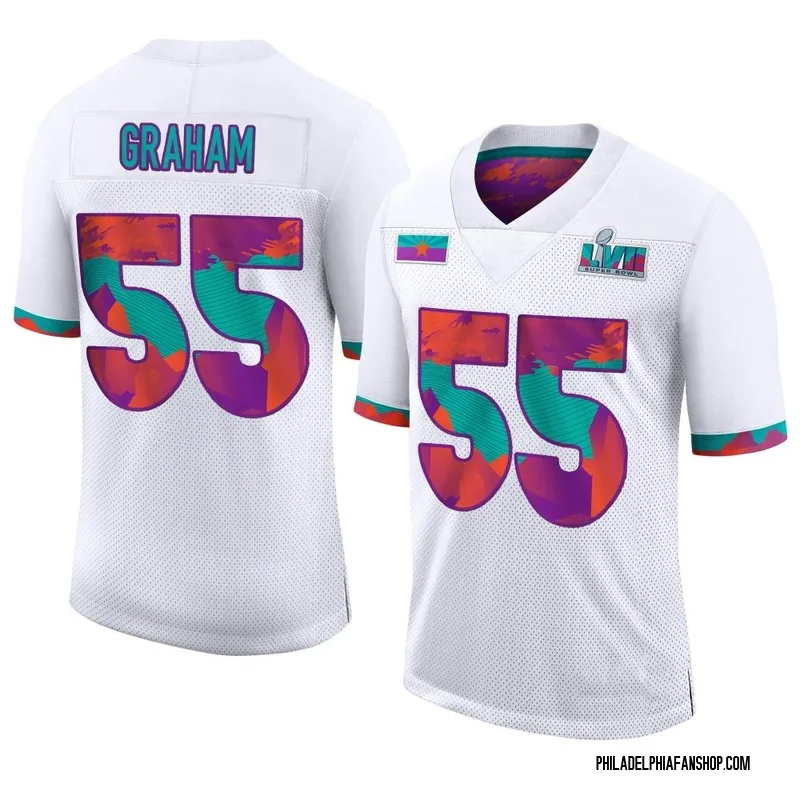 Brandon Graham Philadelphia Eagles Fanatics Authentic Game-Used #55 White  Jersey from the 2017-18 and 2018-19 NFL Seasons - Size 44+4 - 43710