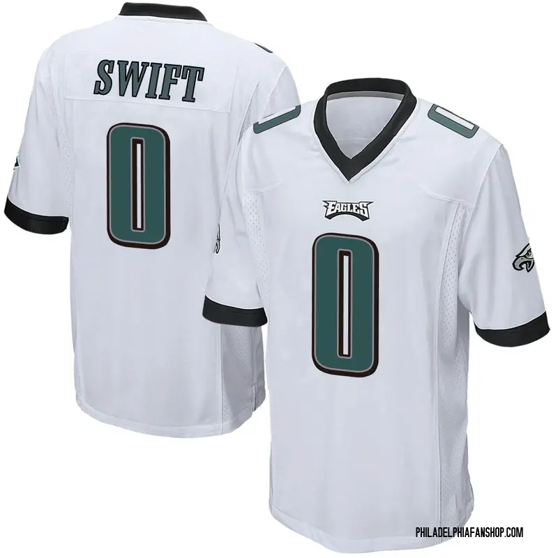 Men's Nike D'Andre Swift Midnight Green Philadelphia Eagles Game Player Jersey Size: 4XL